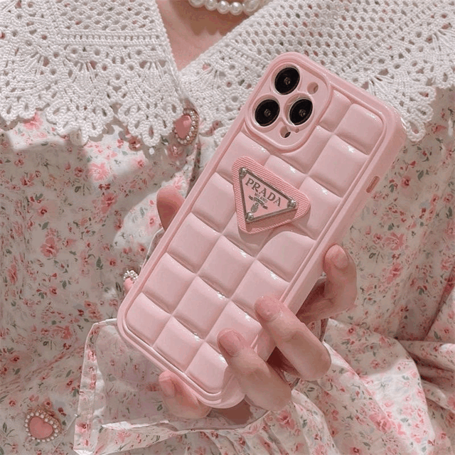 핑크 큐브 케이스 ( 아이폰 )